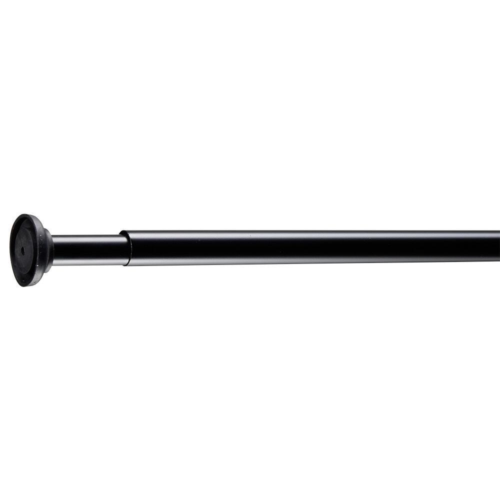 Tringle poussoir noir L70-120cm