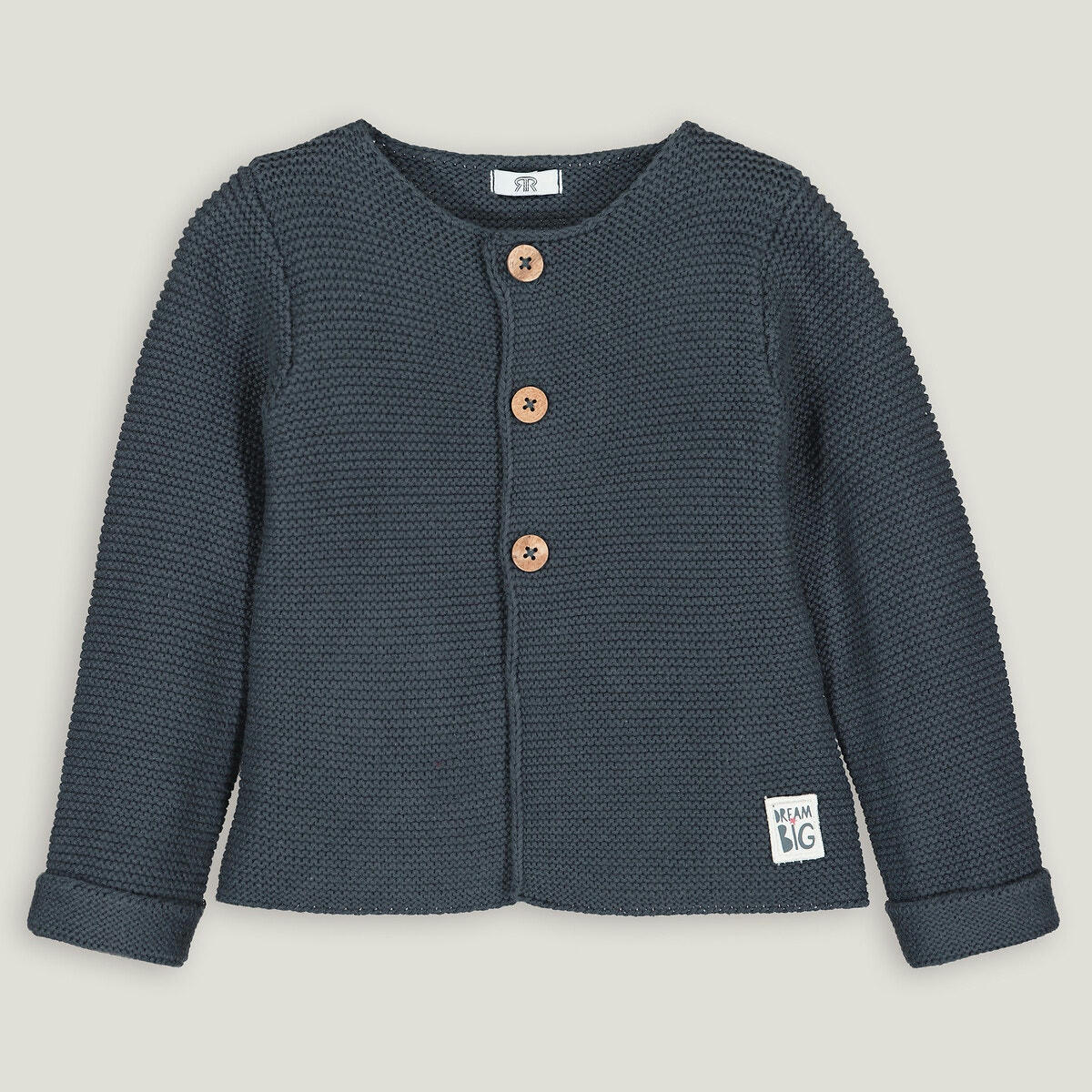 Gilet en tricot boutonné coton bio
