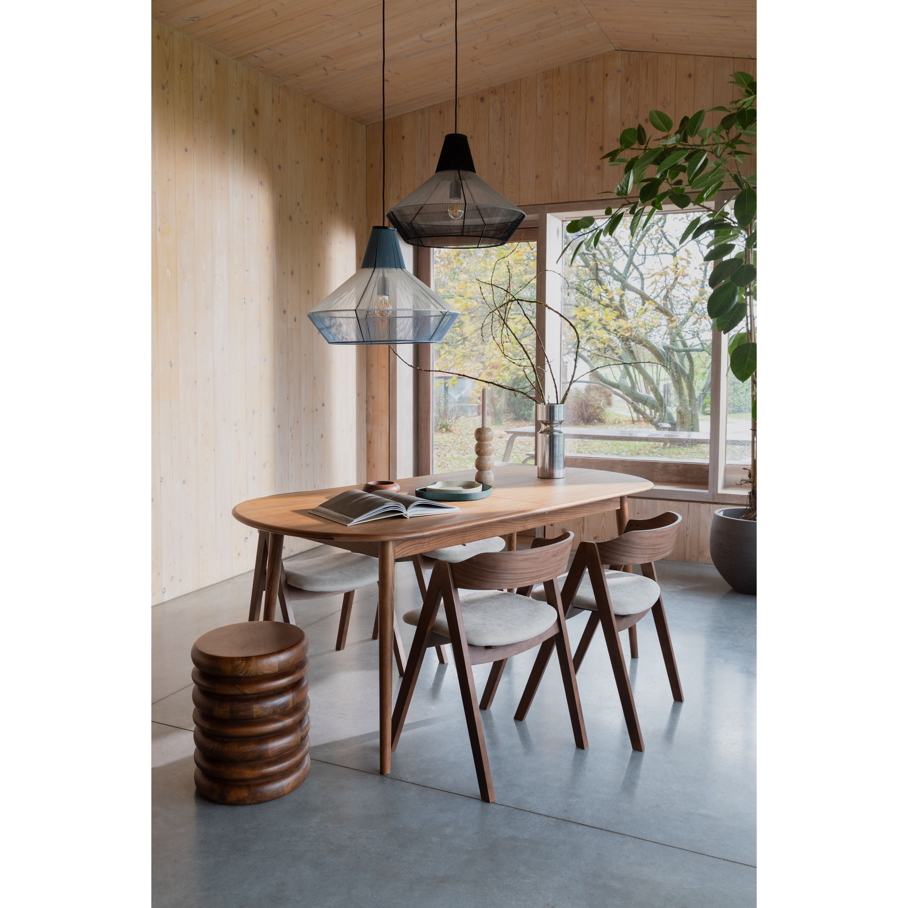 Zuiver Twist Uitschuifbare Eettafel 185 240x90 cm Walnoot - Bruin