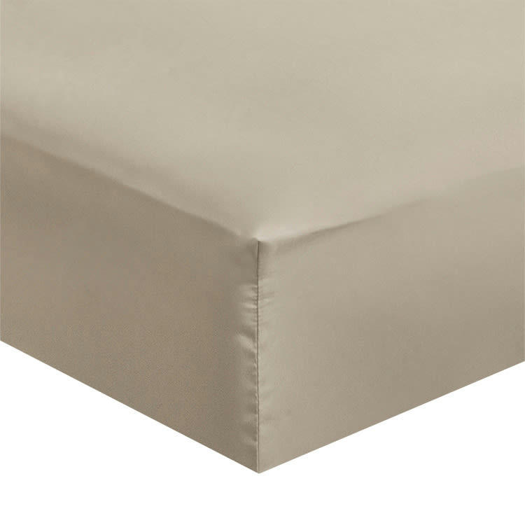 - Drap housse grand bonnet microfibre Beige 140x190/200cm