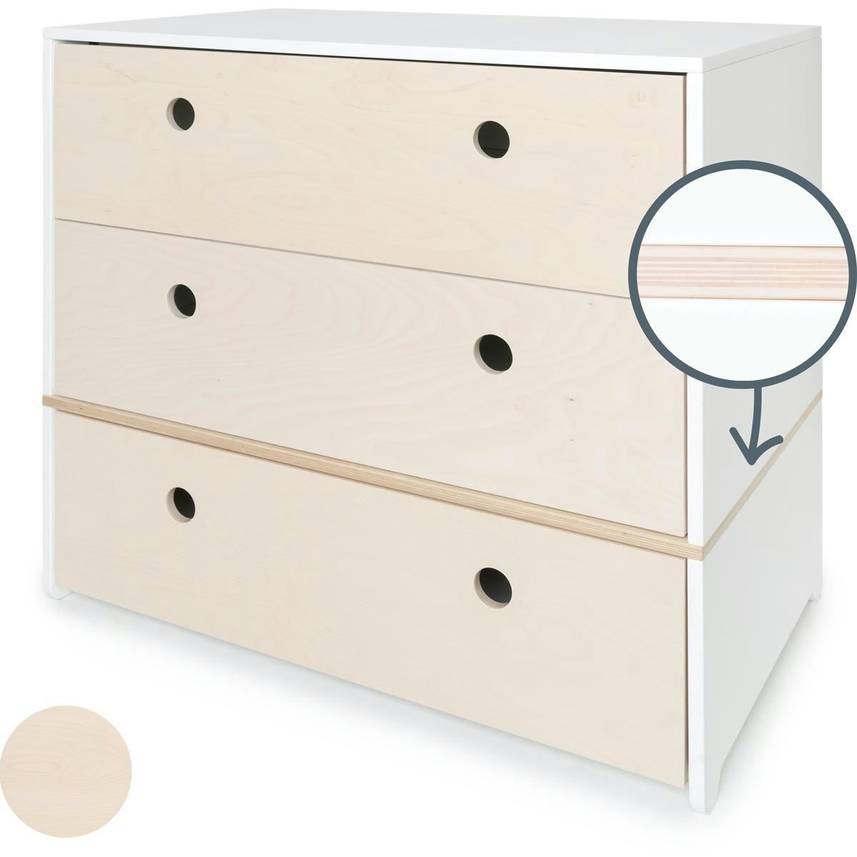 COLORFLEX - Commode blanchi