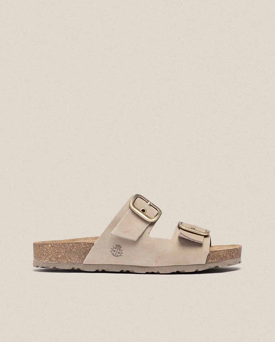 Sandalia plana Jerba 136 beige