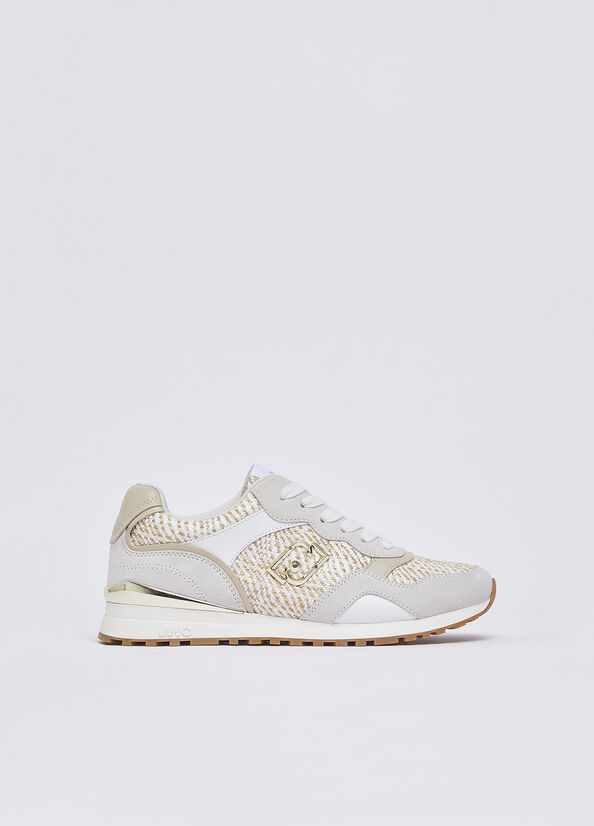 Sneakers in rafia
