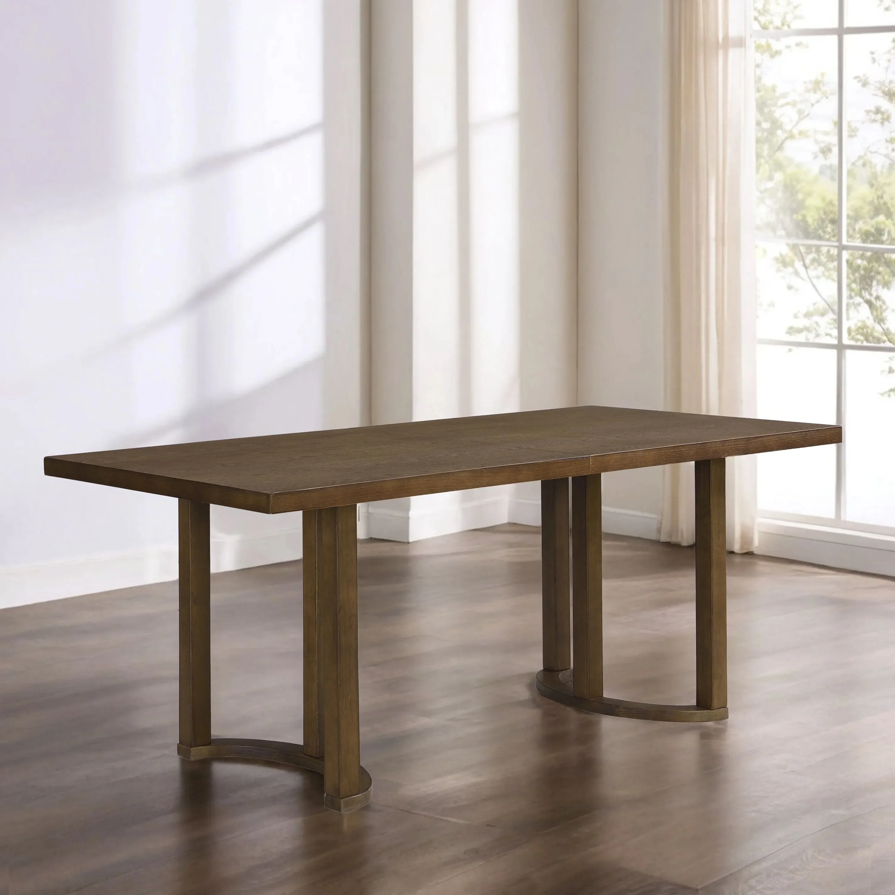 Christopher Knight Home - Noah Rubber Wood 6-Seat Dining Table