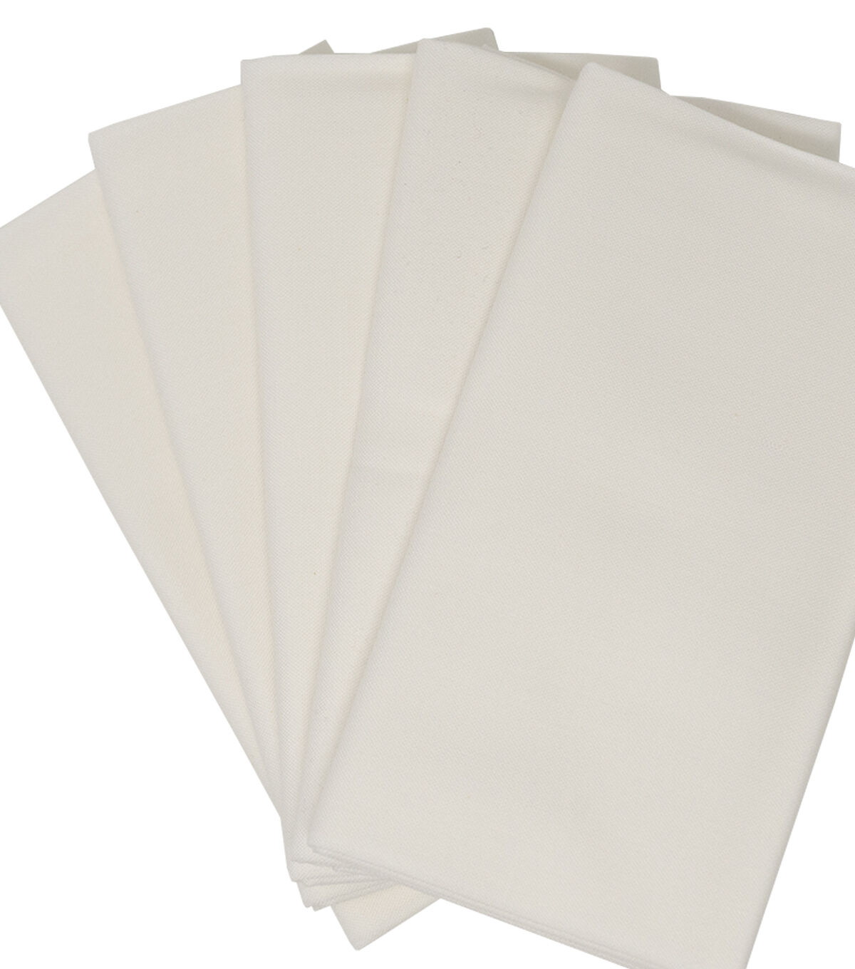SINGER 18 x 21 White Solid Fabric Quarter Bundle 5pc
