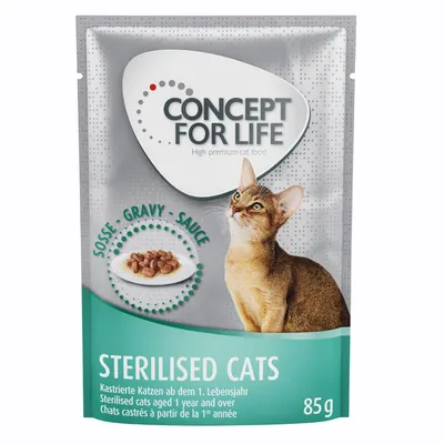 Concept for Life Sterilised Cats with Chicken – in Gravy