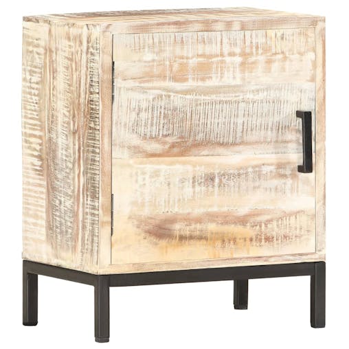NNEVL Bedside Cabinet 40x30x50 cm Solid Acacia Wood