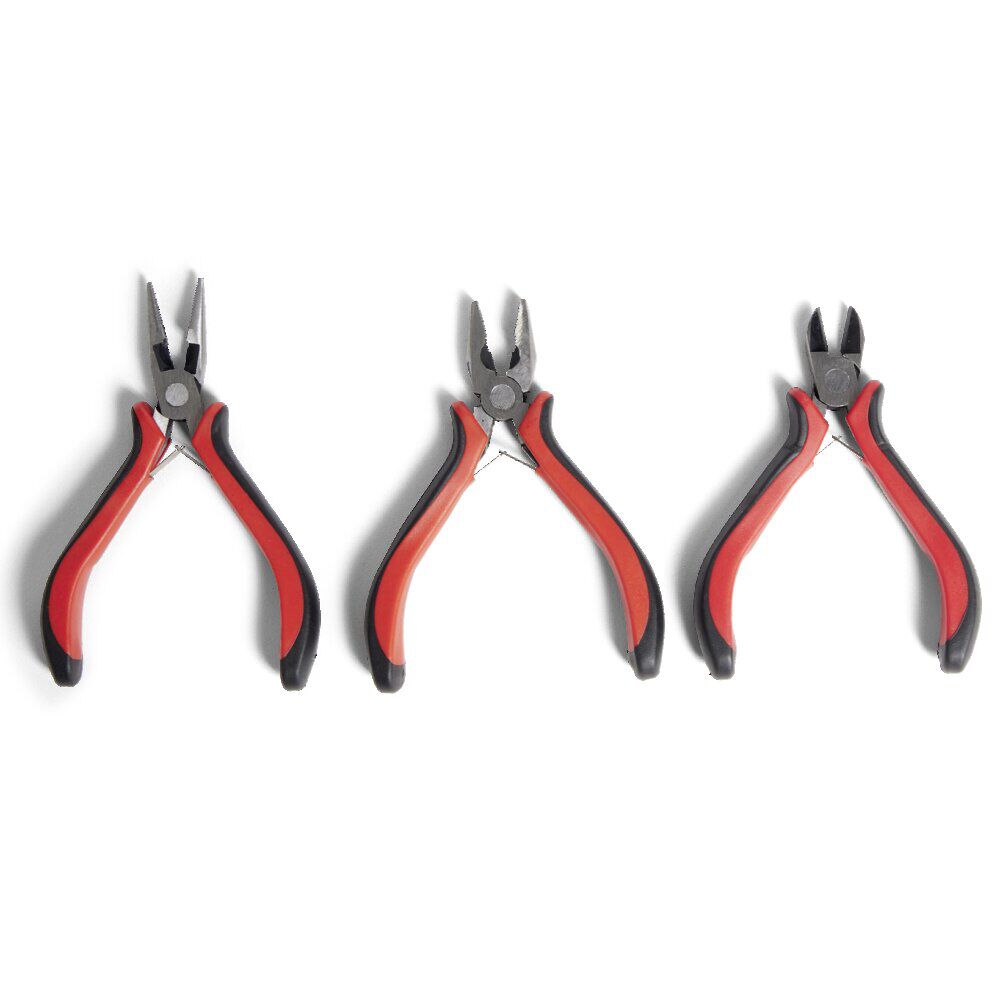 Lot de 3 pinces en acier