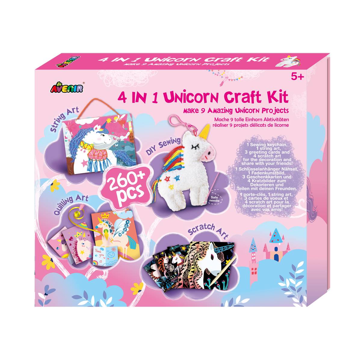 Avenir 4 in 1 Unicorn Activity Kit