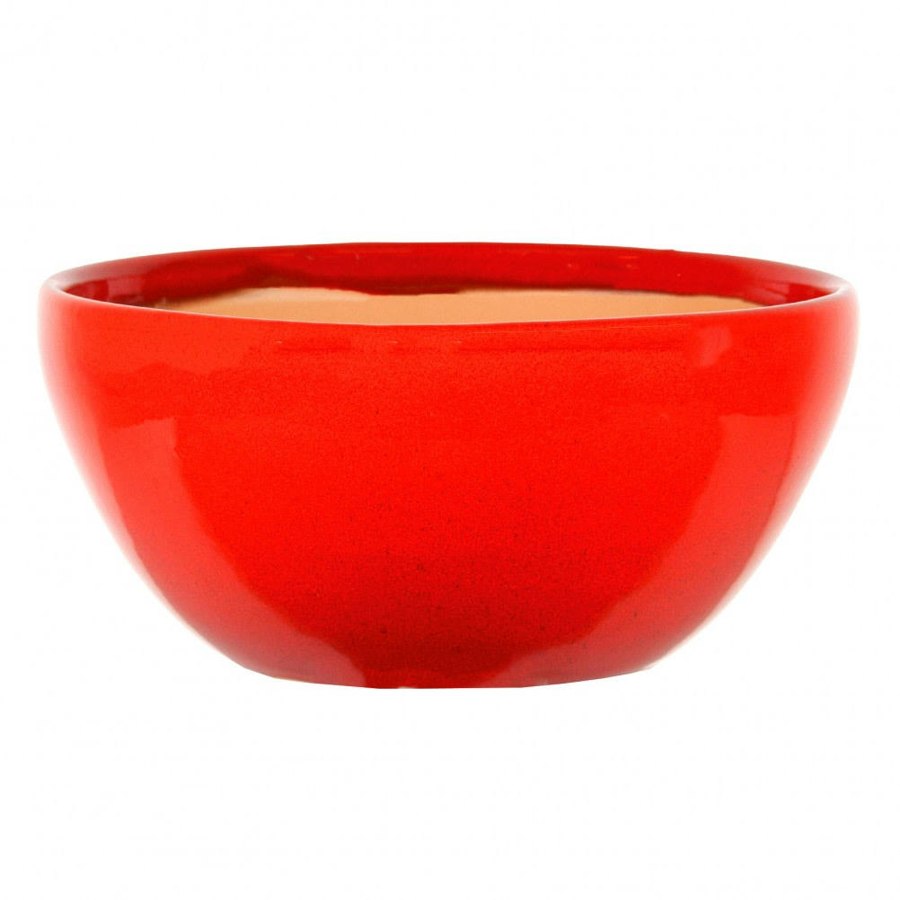 BEAUTY - Cache pot rouge en terre cuite H13cm