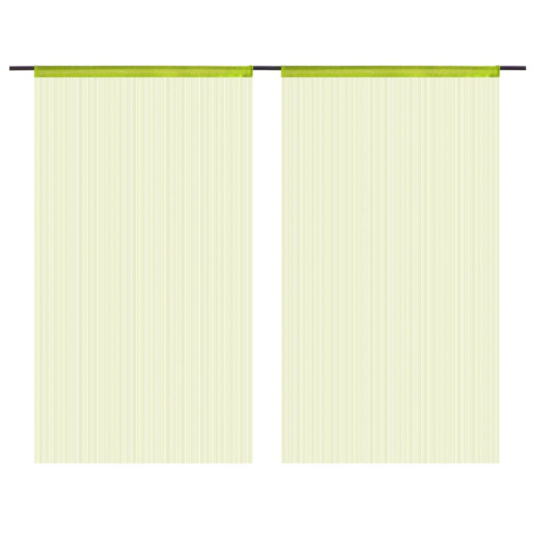 Zasłona Zielony 140 cm Tkanina vidaXL