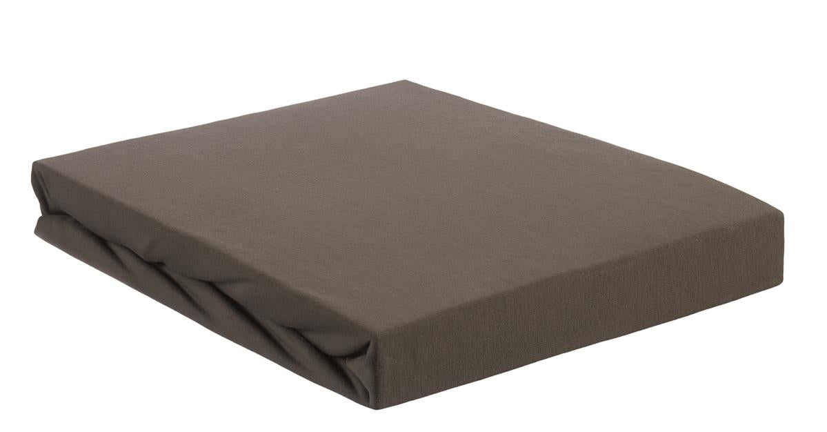 Beddinghouse - Jersey - Split-topper - Hoeslaken - 160x220 cm - Warm grijs