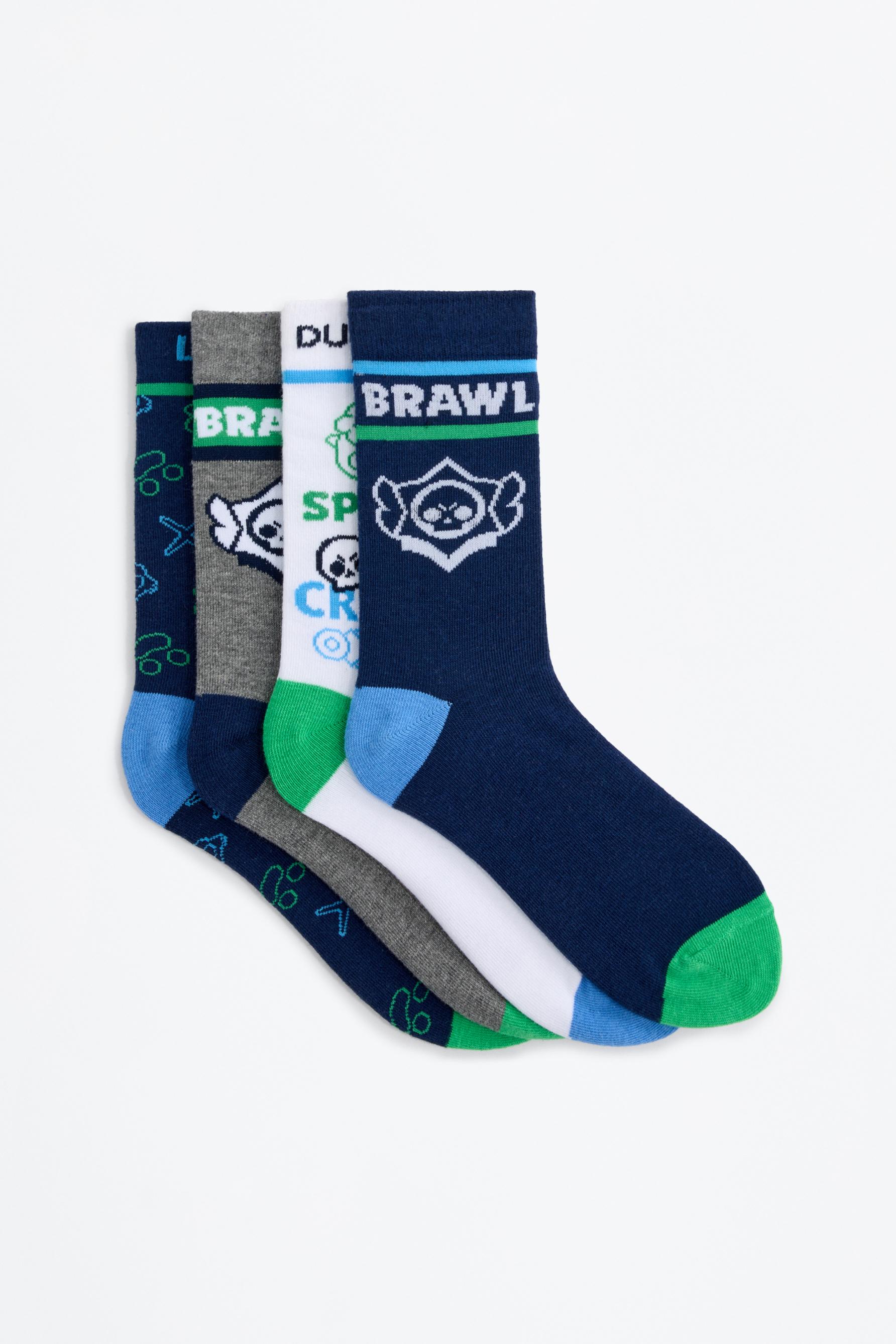 Calcetines Brawl Stars ©Supercell largos (Pack 4)
