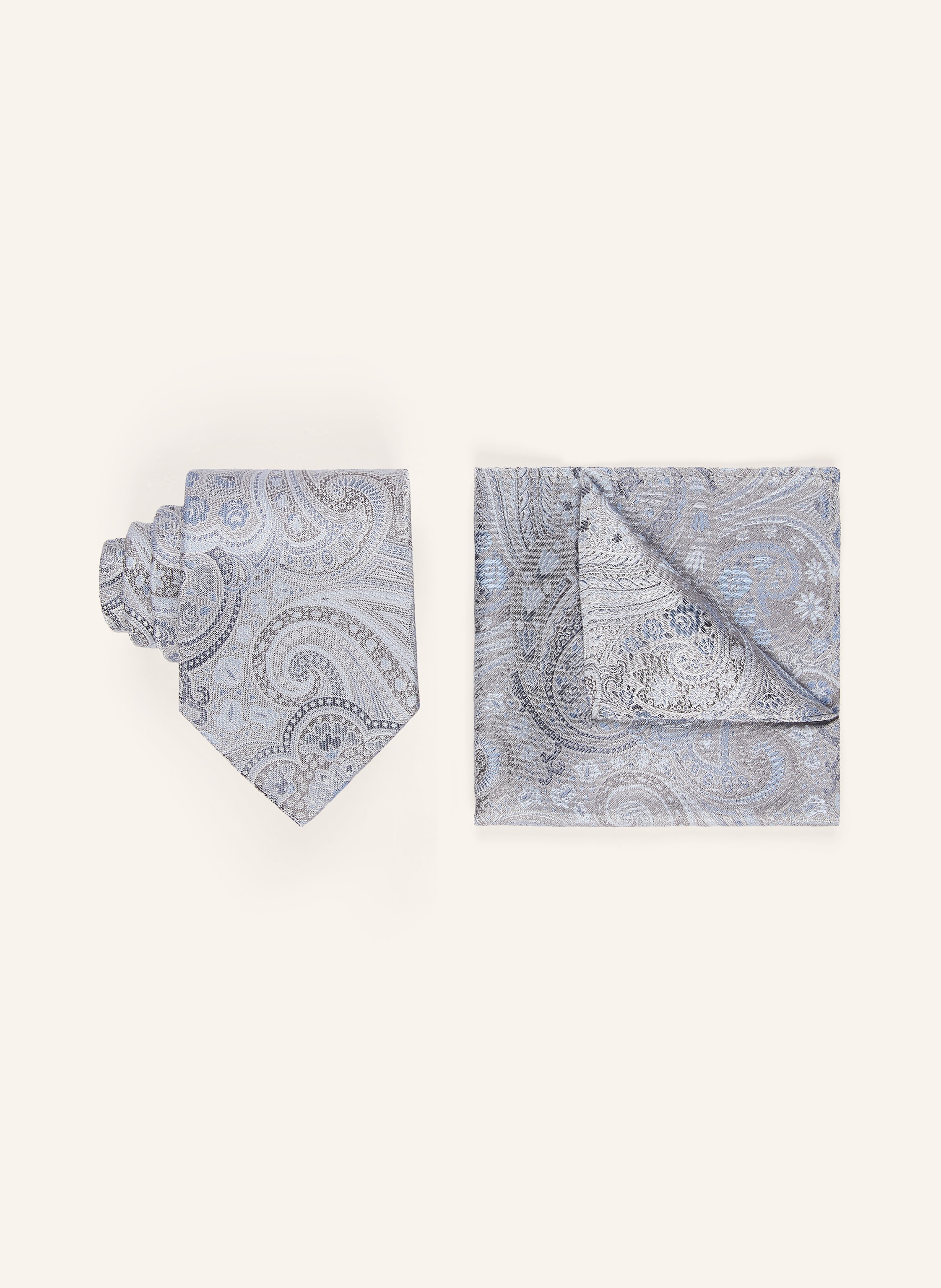 Sterlington Set: Einstecktuch und Krawatte