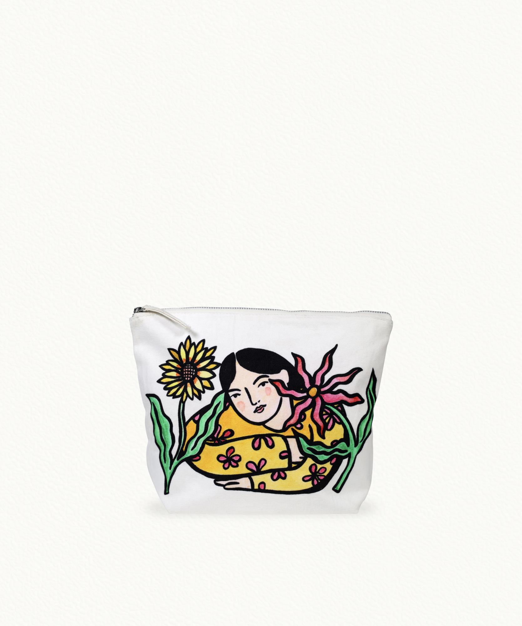 Pochette en coton imprimé Parler aux Fleurs - 100% Coton