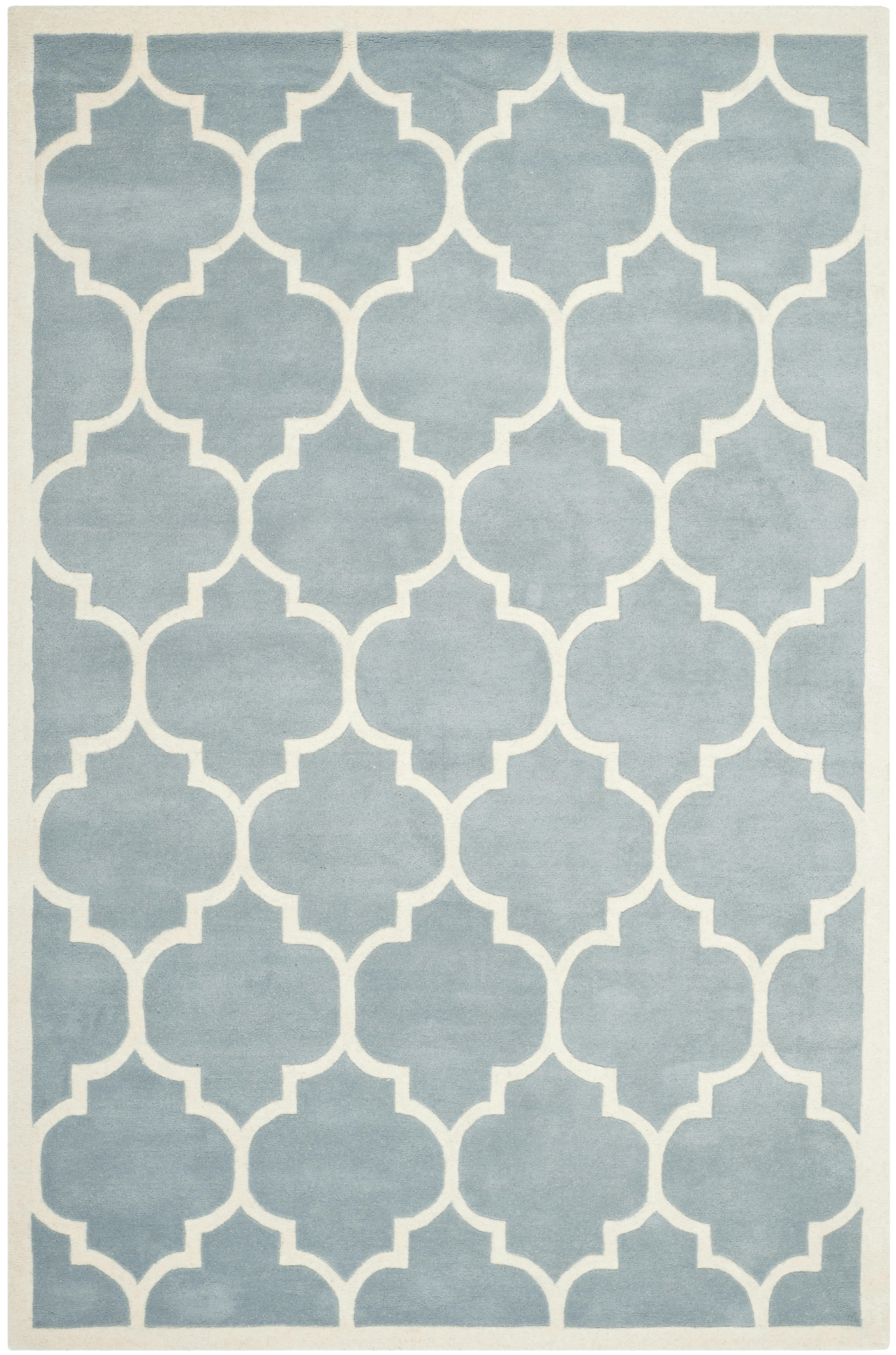 CHATHAM - Tapis de salon interieur en bleu & ivoire, 122 x 183 cm