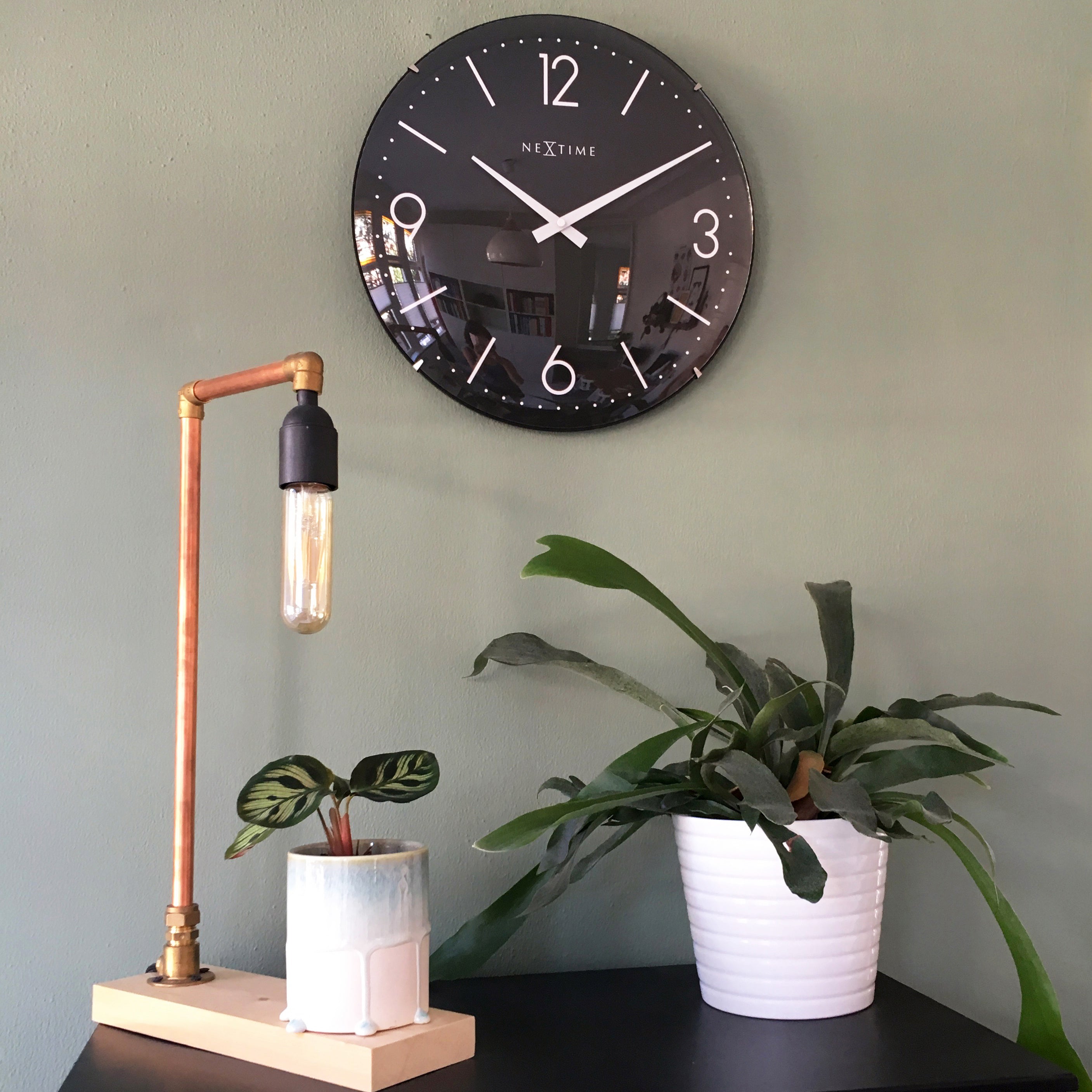 NeXtime Basic Dome Wandklok Ø 35,6 cm