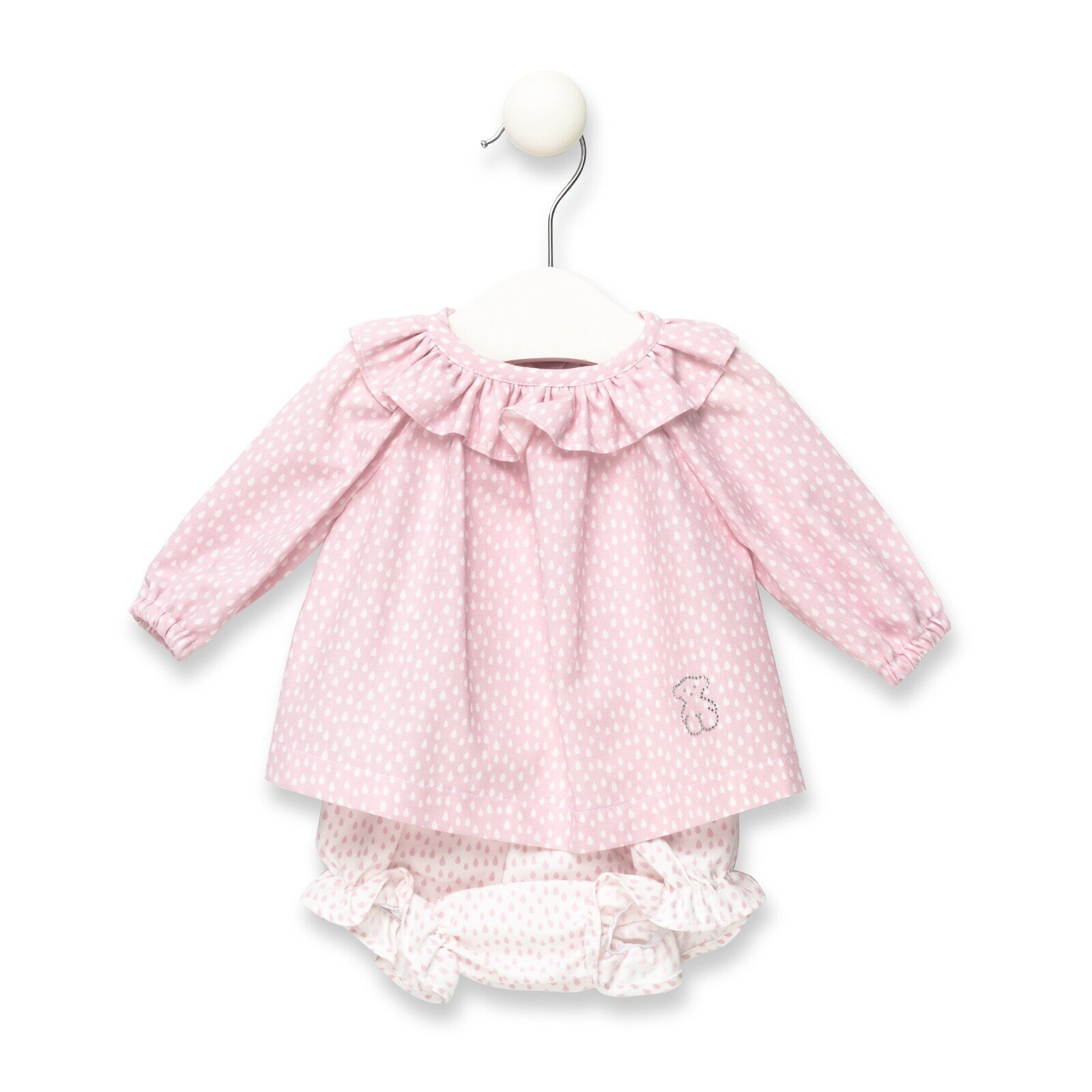 Conjunto blusa y pololo Drip Rosa