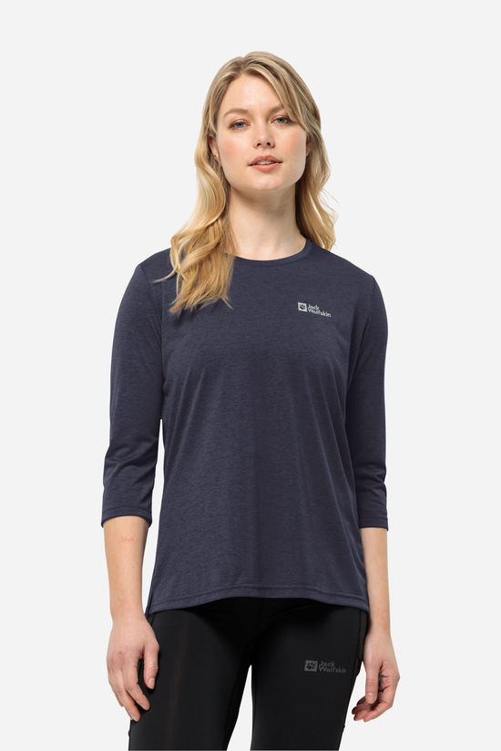Jack Wolfskin Crosstrail 3/4 Sleeve Tee Shirt Dames