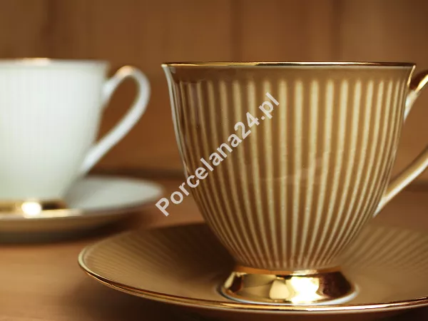 Filiżanka ze spodkiem 0,25 L / 15 cm Chodzież - Dalia Topaz GZ03