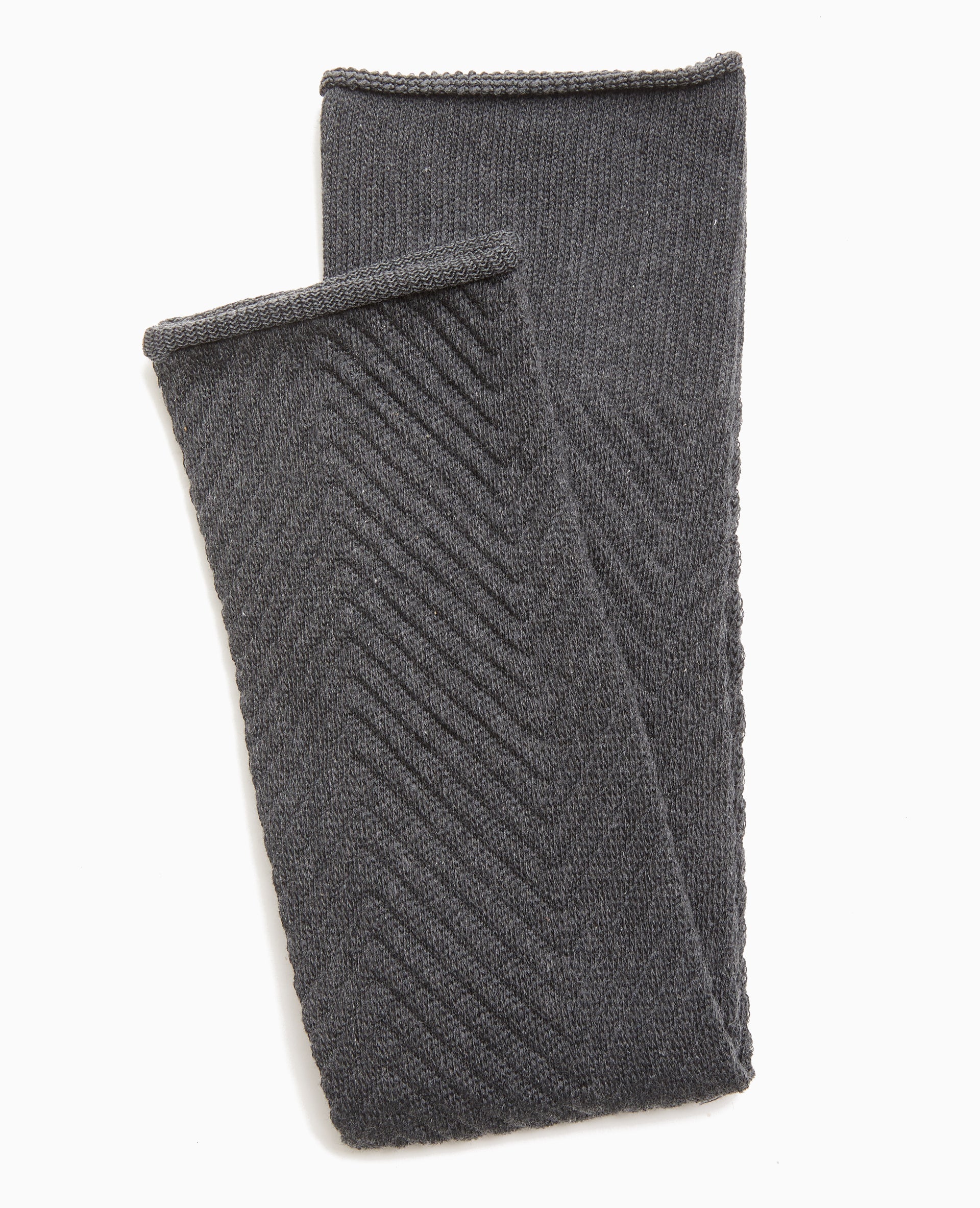 Paire de guêtres en maille chevrons