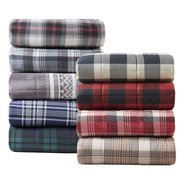 Woolrich Ridley Softspun Down Alternative Oversized Throw - Black