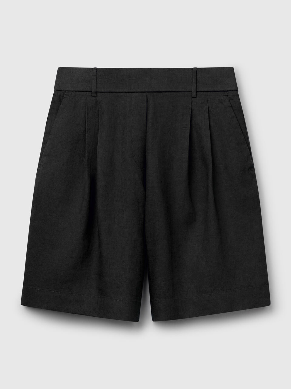 100% linen bermudas