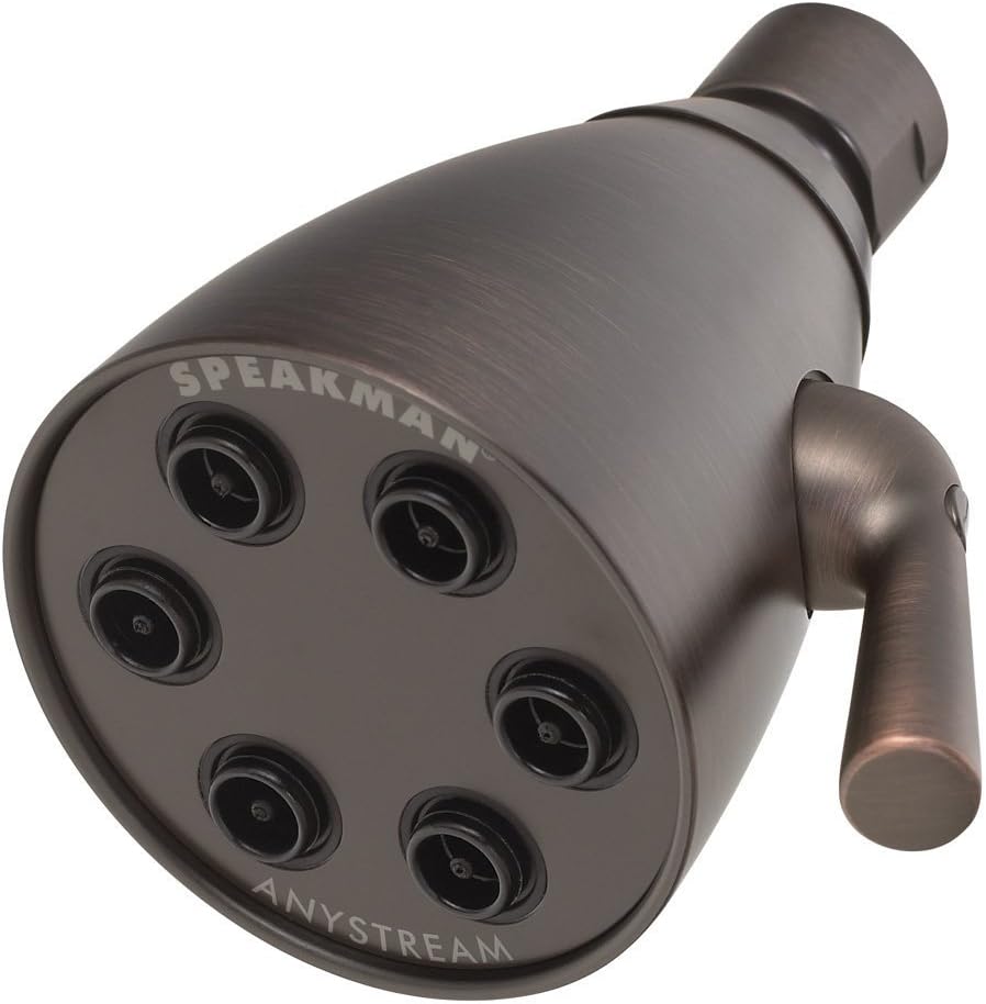 Speakman S-2252-ORB Signature Brass Icon Anystream High Pressure Adjustable Shower Head, Oil-Rubbed Bronze