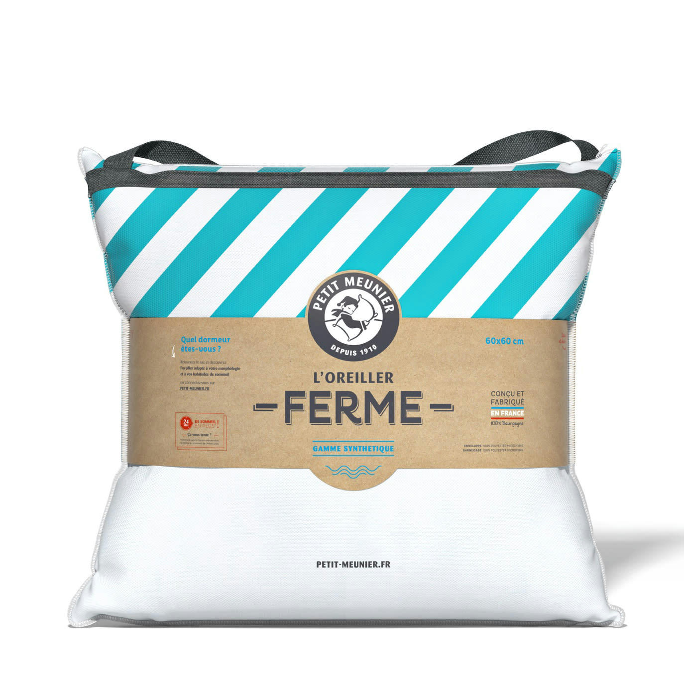 SURMESURE - Oreiller ferme synthétique carré 60x60