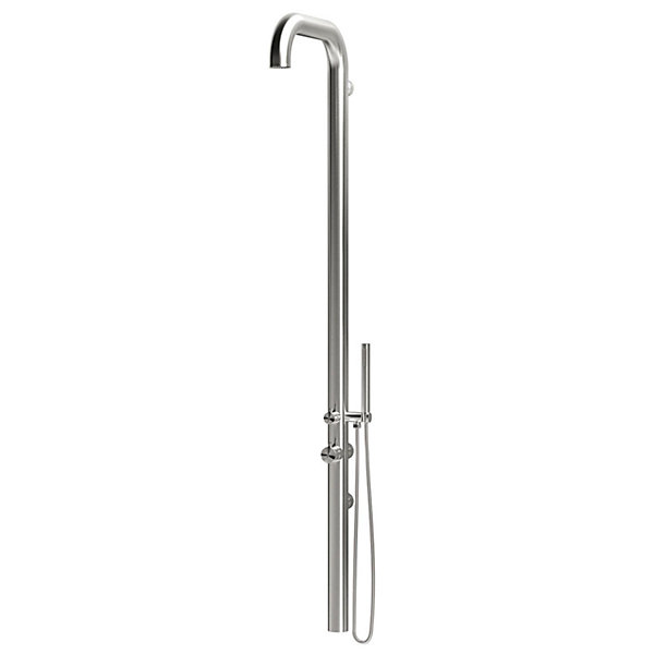Douche Exterieure Chaude Et Froide Chia Wall Inox