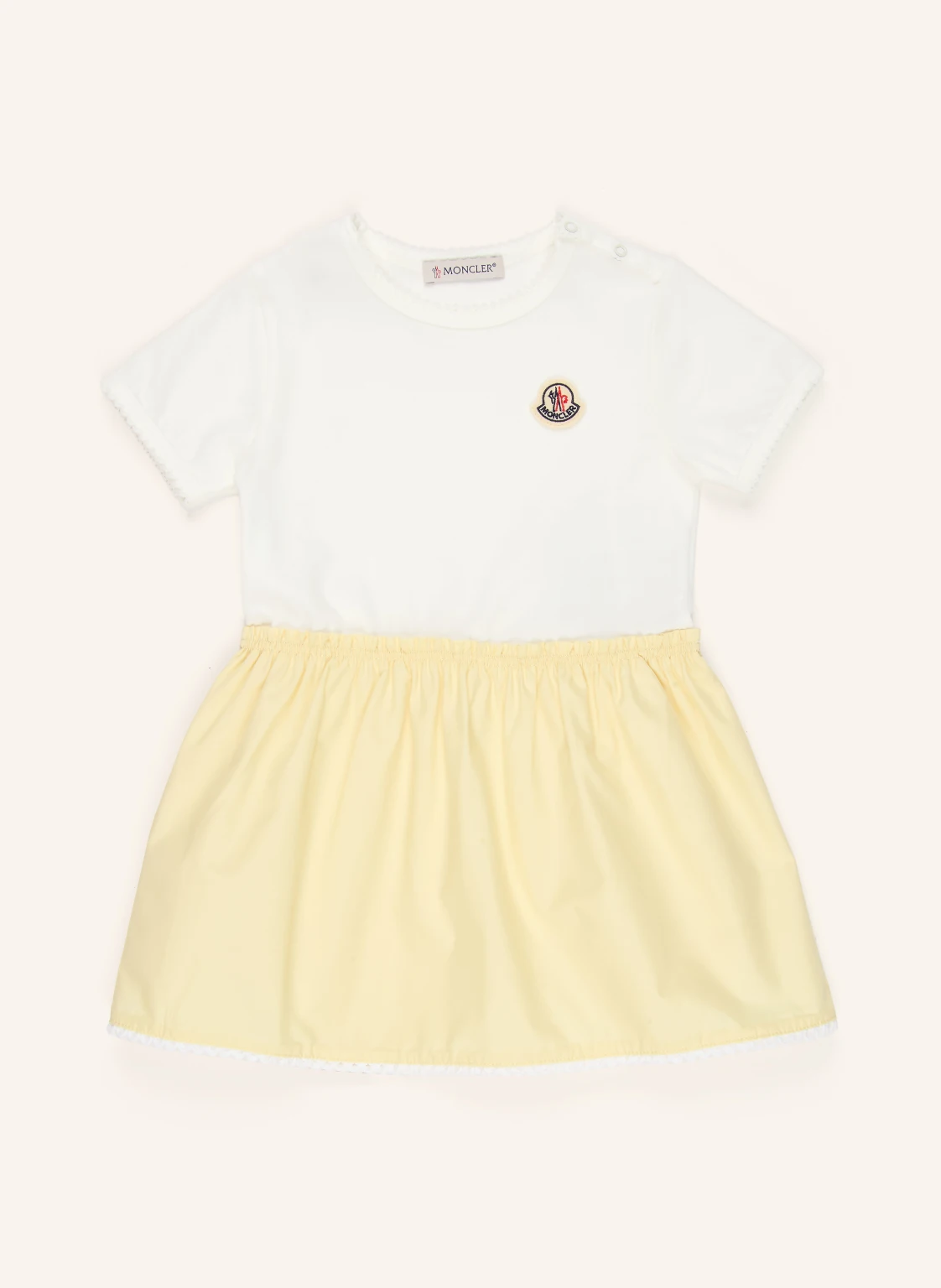 MONCLER enfant Kleid im Materialmix