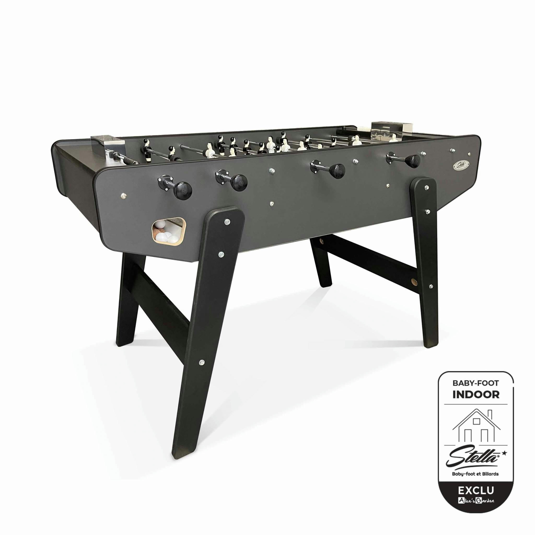 STELLA INDOOR CLUB - Baby-foot d’intérieur gris anthracite