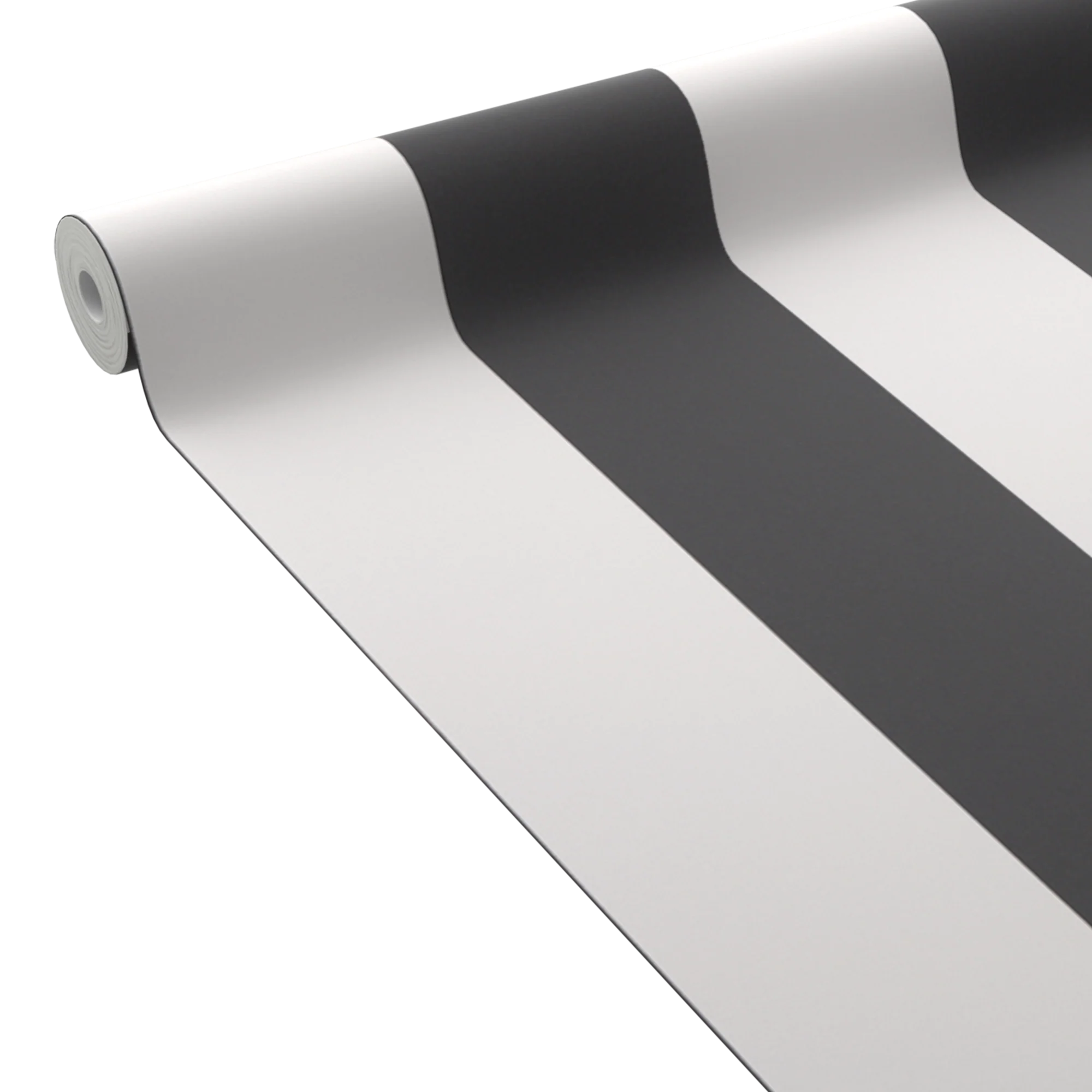 4MURS Papier peint vinyle PODIUM STRIPE noir et blanc