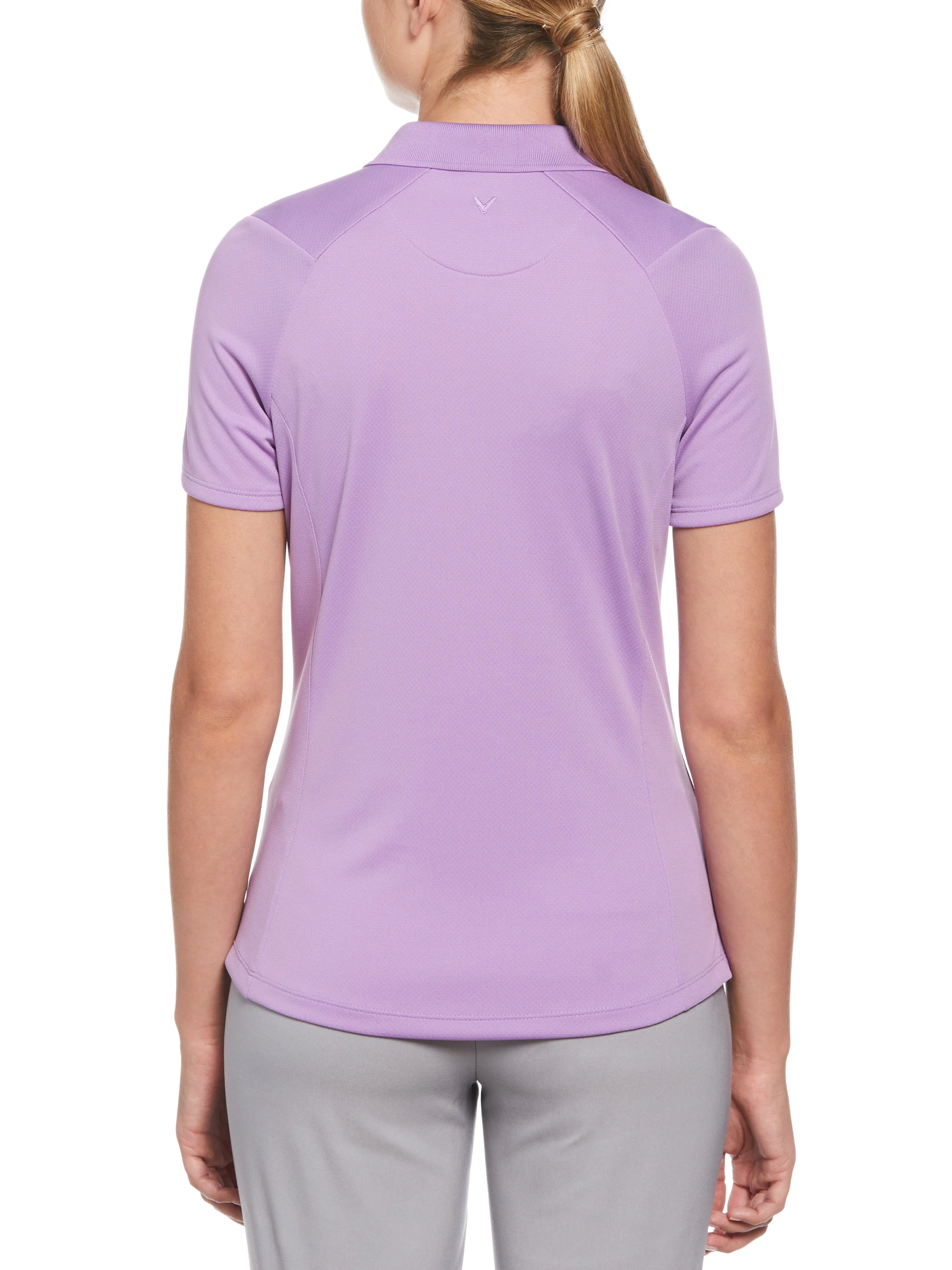 Womens Solid Swing Tech Polo