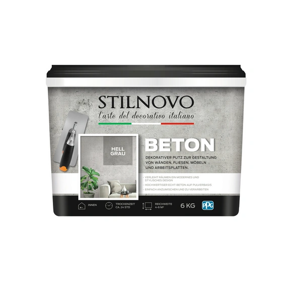 Betonspachtel, hellgrau 6 Kg