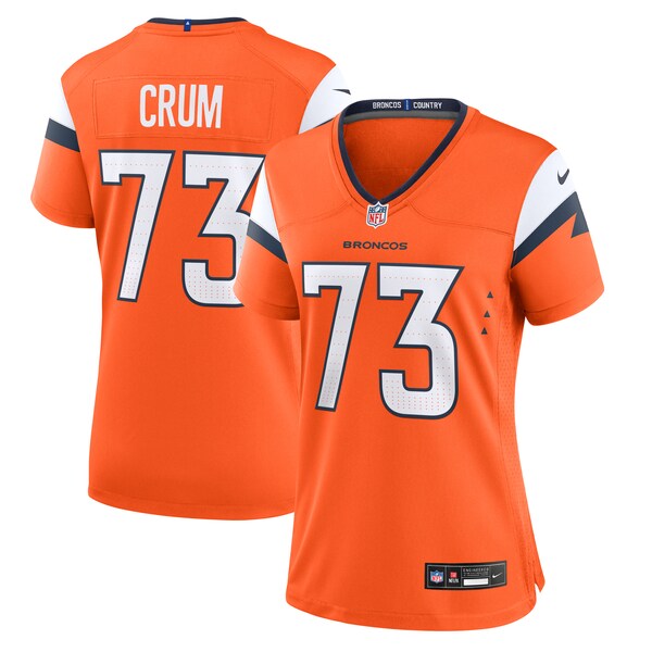 Frank Crum Denver Broncos Nike Women's Team Game Jersey -  Orange