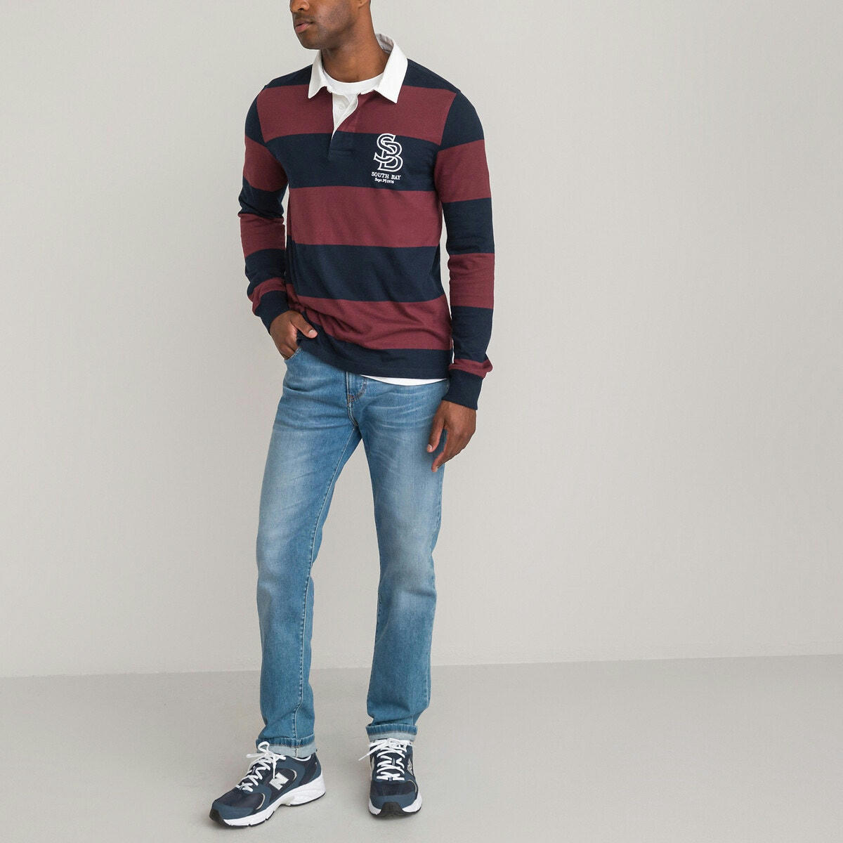 Polo manches longues jersey