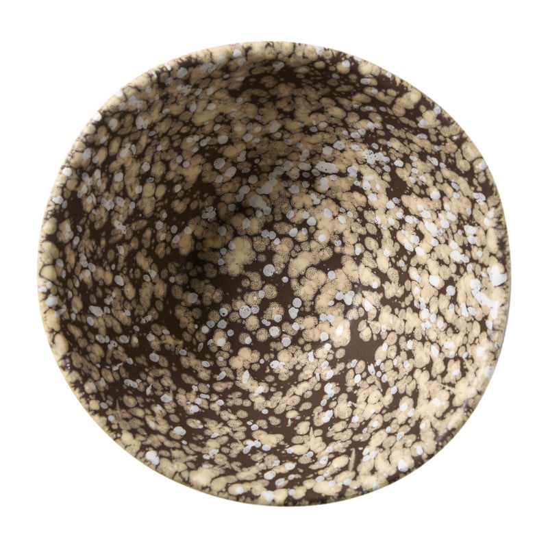 Schaaltje groot olivo - bruin - &Oslash;15.5x7.5 cm