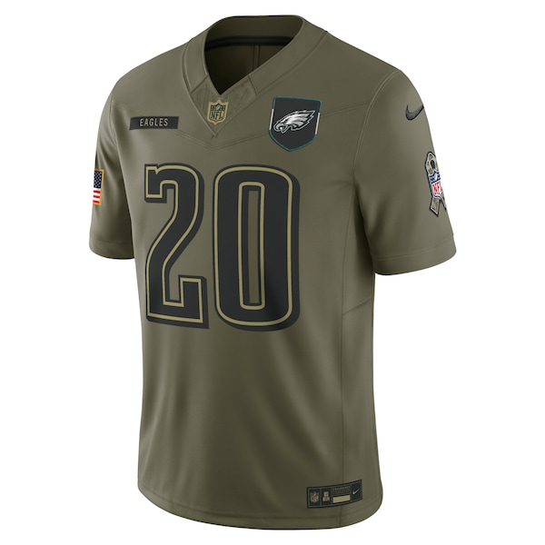 Brian Dawkins Philadelphia Eagles Nike 2025 Salute to Service Retired Limited Jersey - Olive