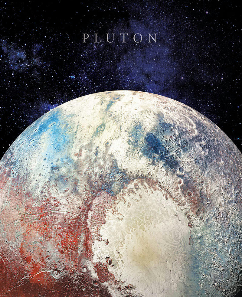 - Tableau sur toile Pluton 40x50