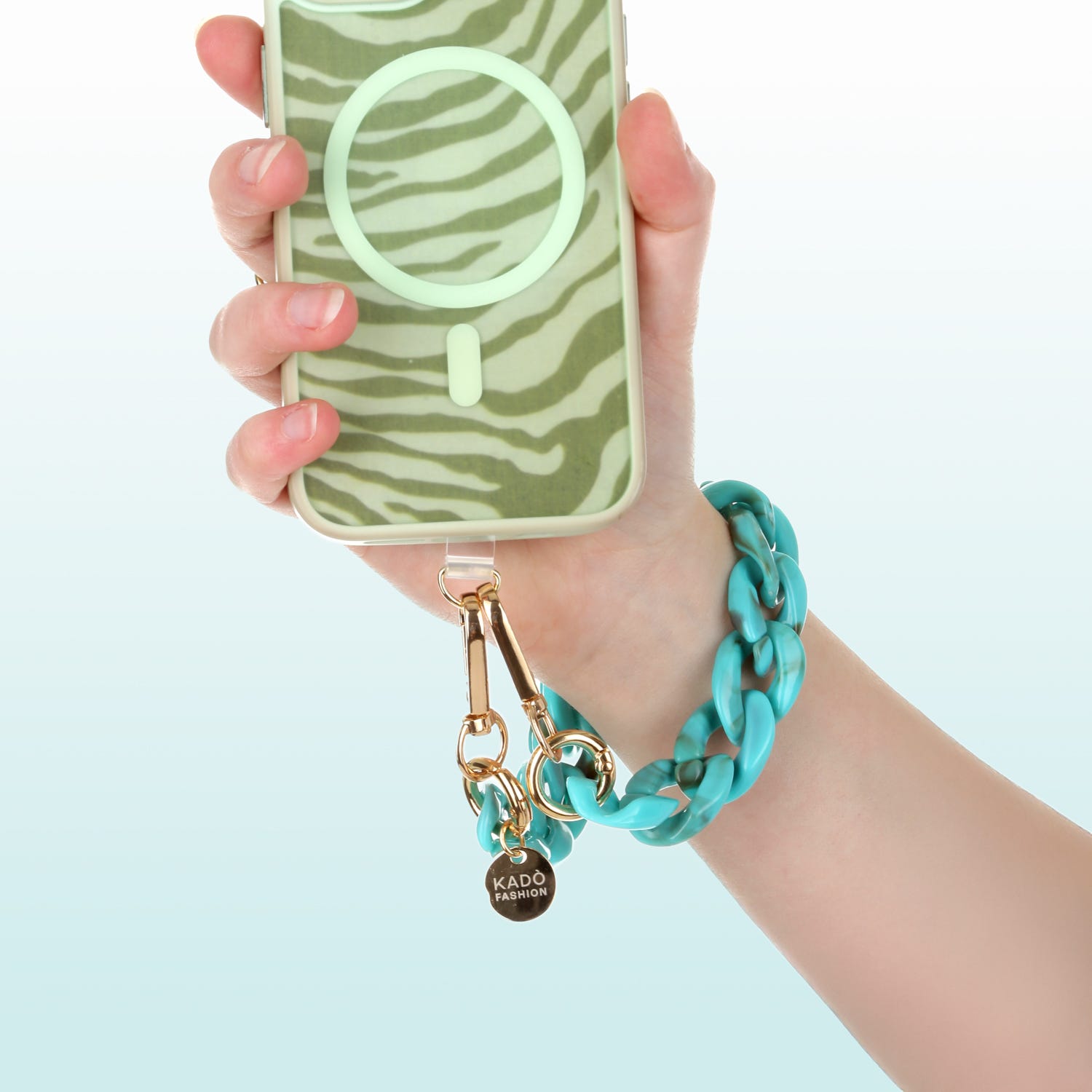 Bracciale per smartphone turchese 30 cm – Fashionally