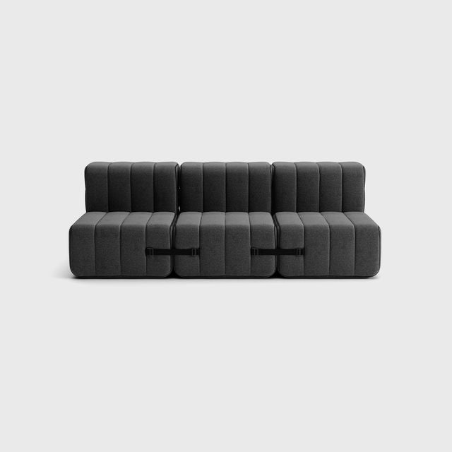 Curt-Set 6 - e.g. Flexibele 3-zitter - Dama - 0004 (Dark Grijs)