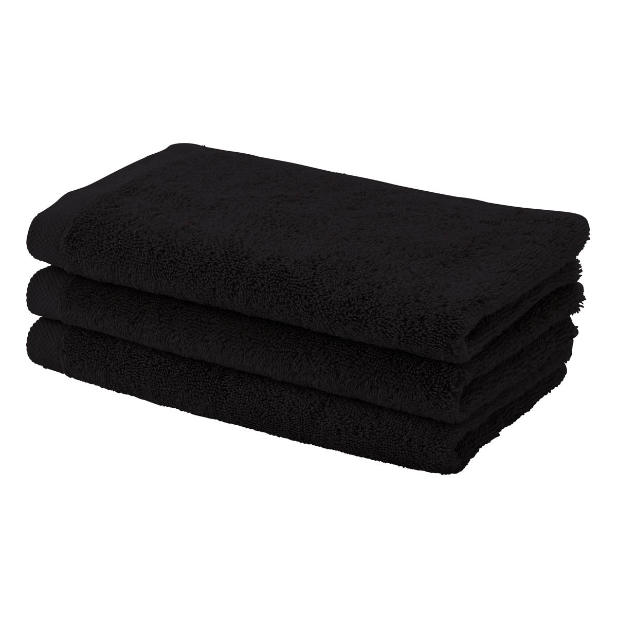 London Gastendoek Black   Zwart   Katoen