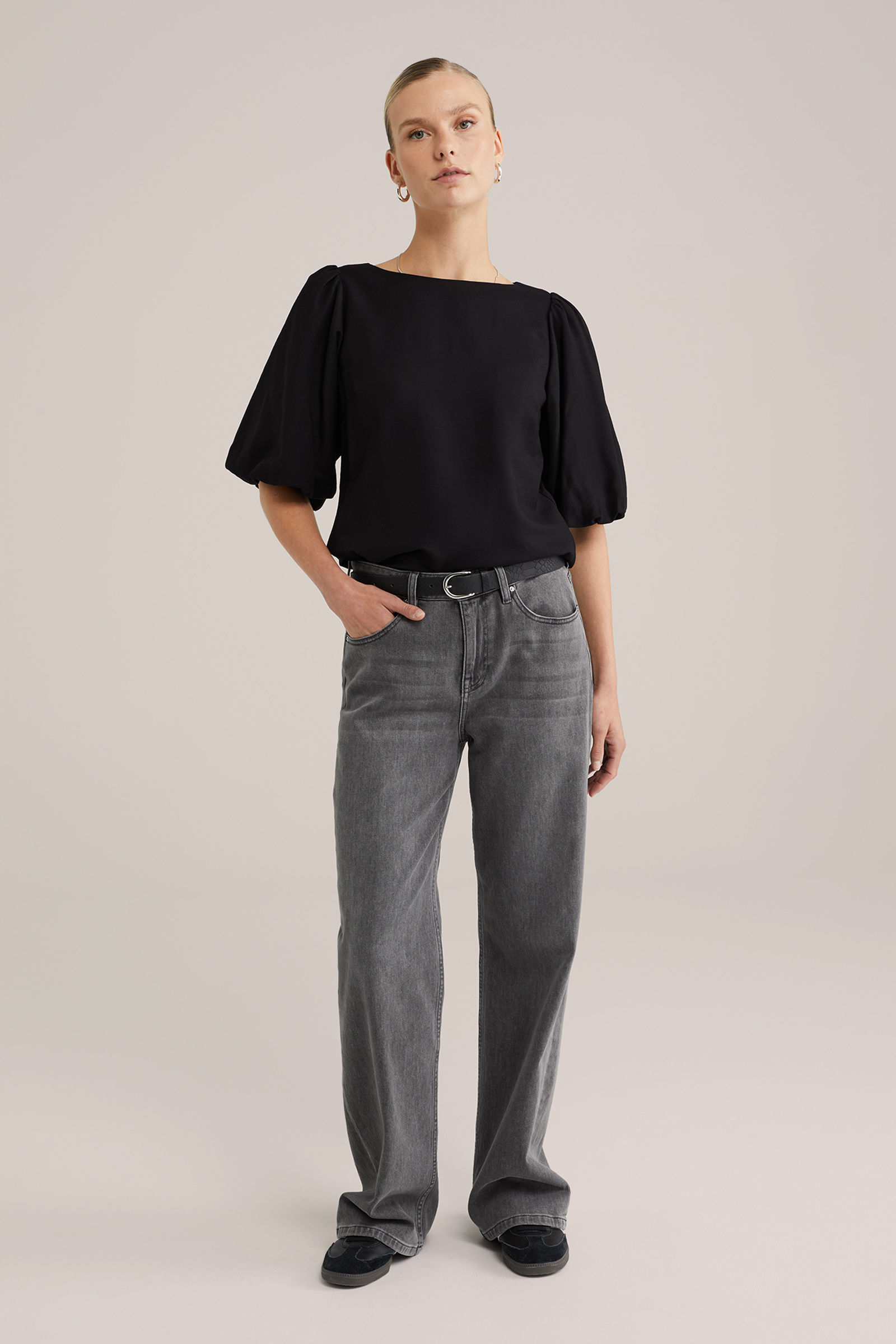 Dames Top met ballonmouwen