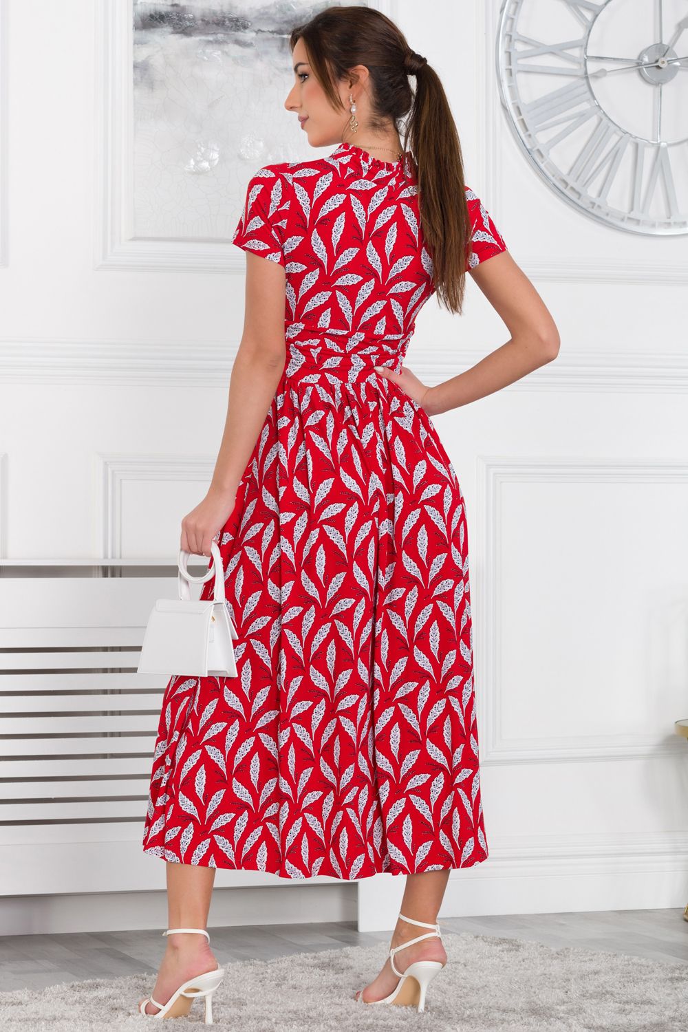 Jolie Moi Mabrouka Stand Neck Maxi Dress