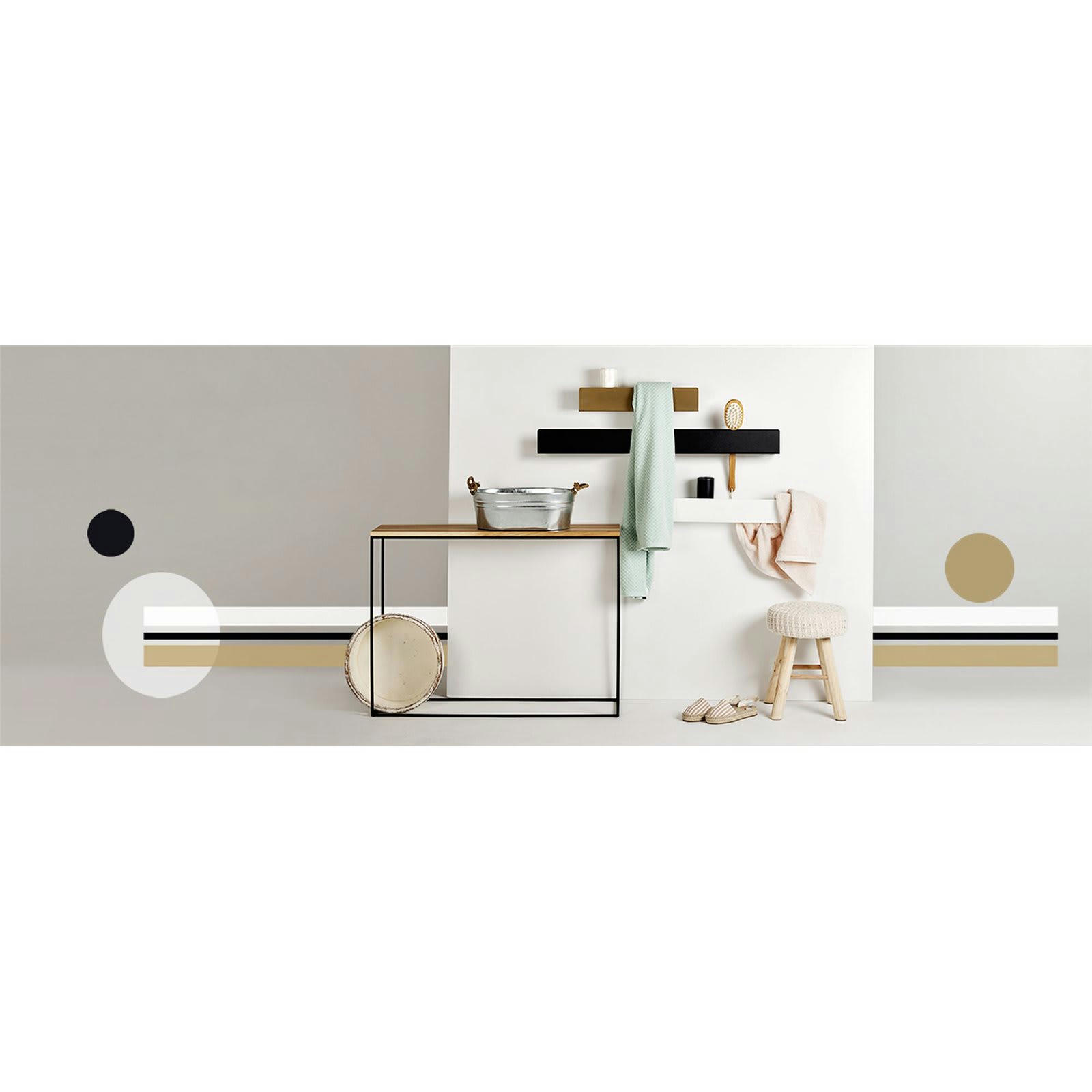 LANDA - Etagère Métal Noir