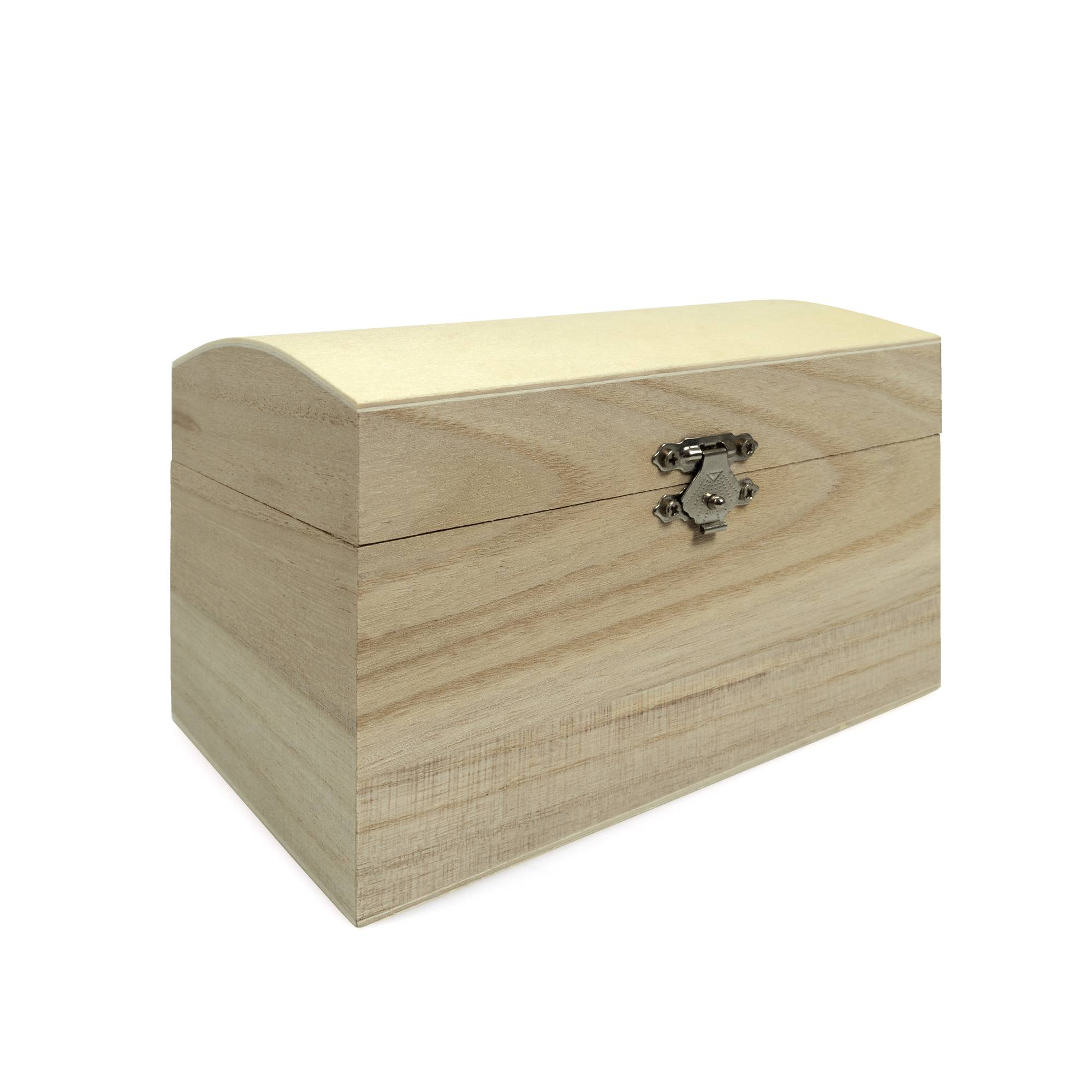 Wooden Jewellery Chest 16cm x 11cm x 10cm