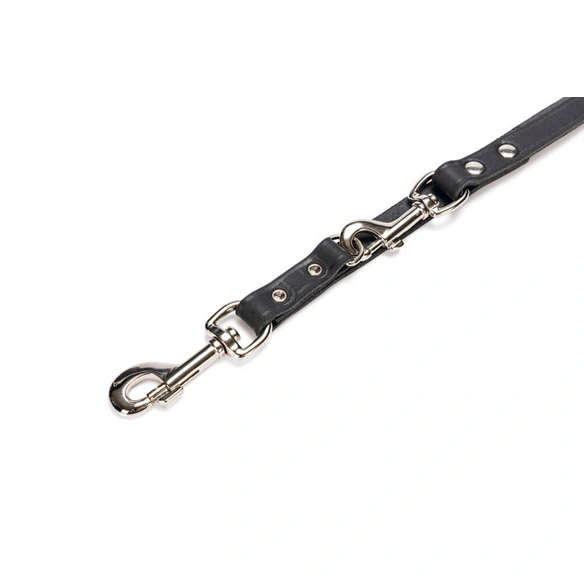 Hundeleine »Rondo«, BxL: 4,5 x 32 cm, schwarz, Leder