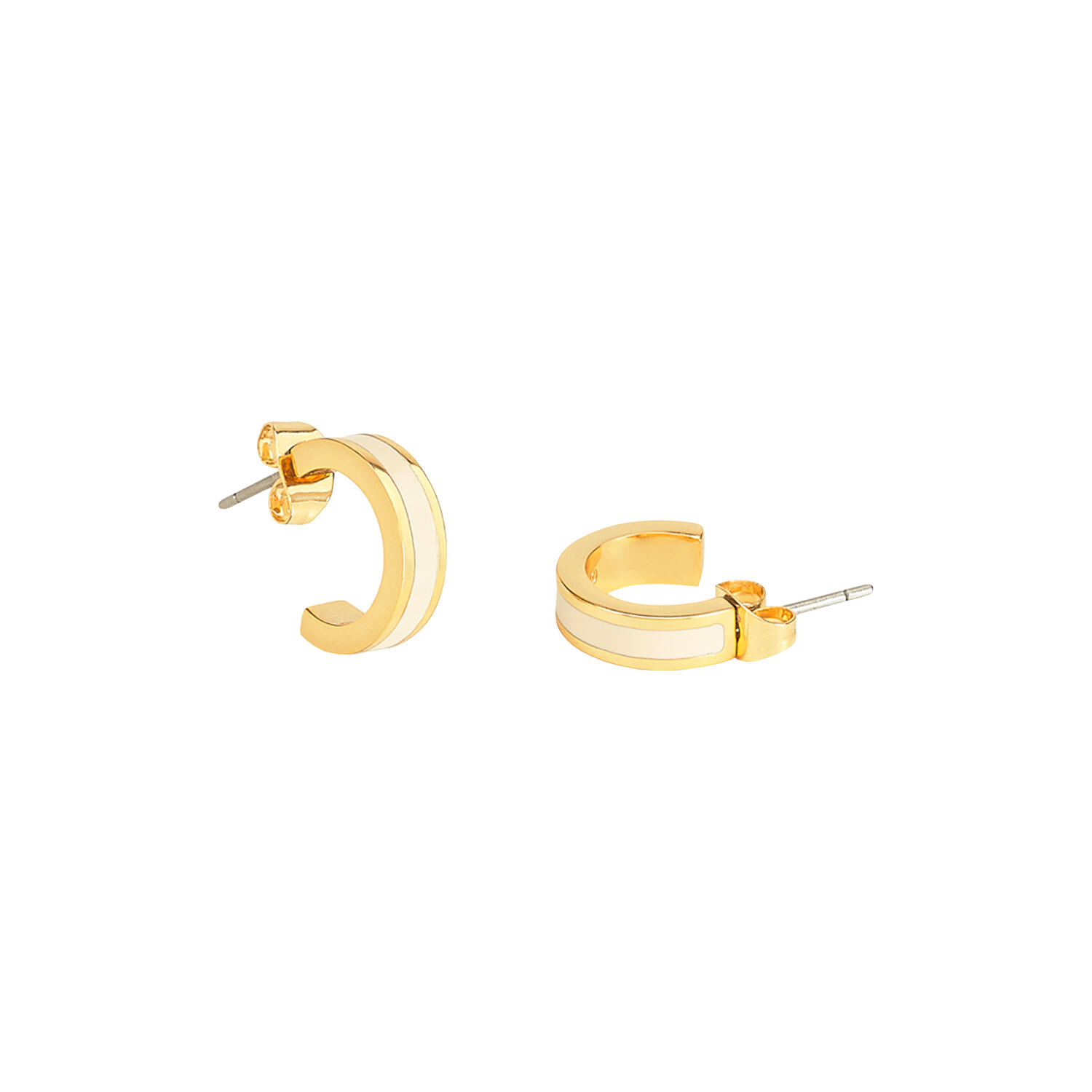 BANGLE Earrings Mini, white sand