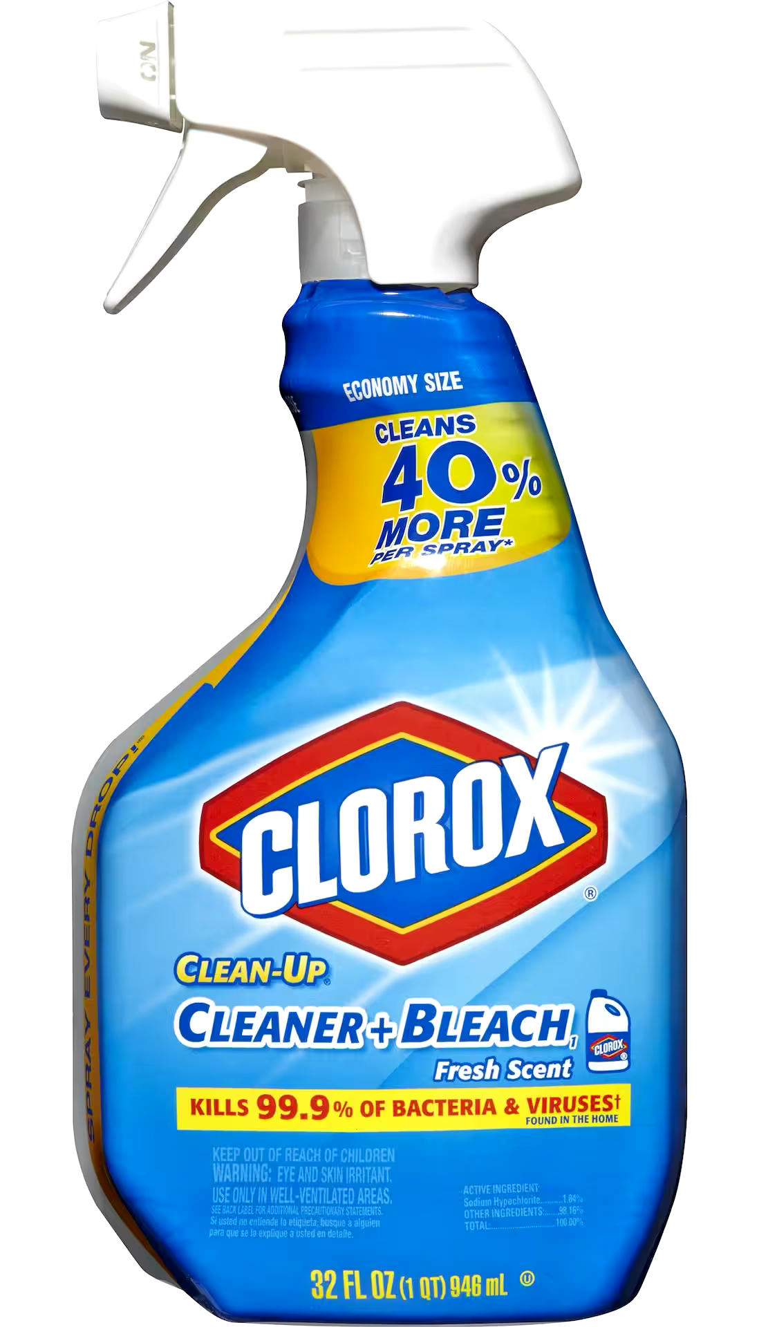 Clorox Clean Up Cleaner & Bleach Spray, Fresh Scent, 946-mL